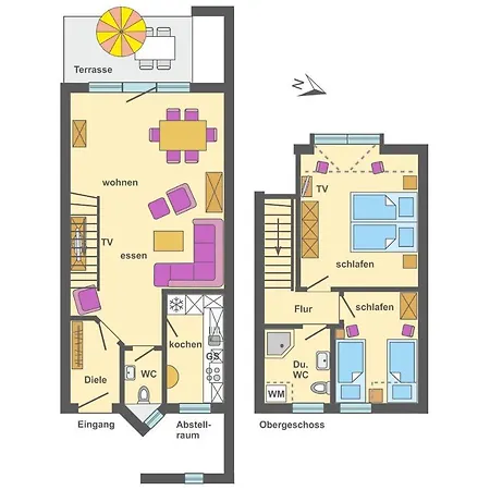 Freesenbruch Reihenhaus 7a - Otter Ferienhaus Ostseeheilbad Zingst